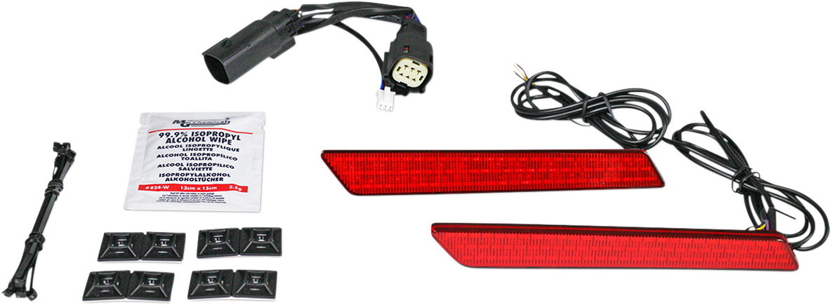 Custom Dynamics Saddlebag Latch Lights - SS6 - Red