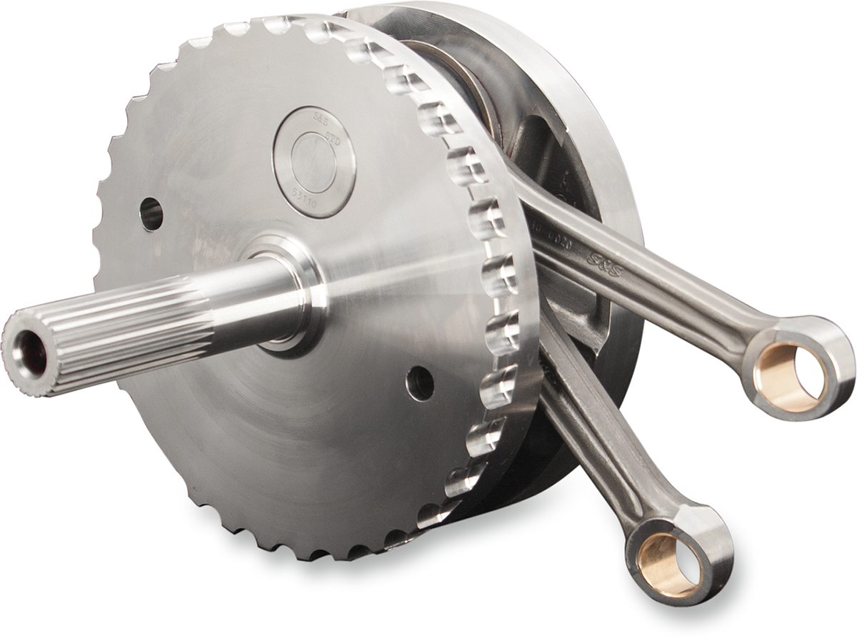 S&amp;S Cycle Flywheel Assembly - 4-3/8" - W/O Sprocket Bearing Race - 96"/103"/110" Twin Cam "B" '07-'16