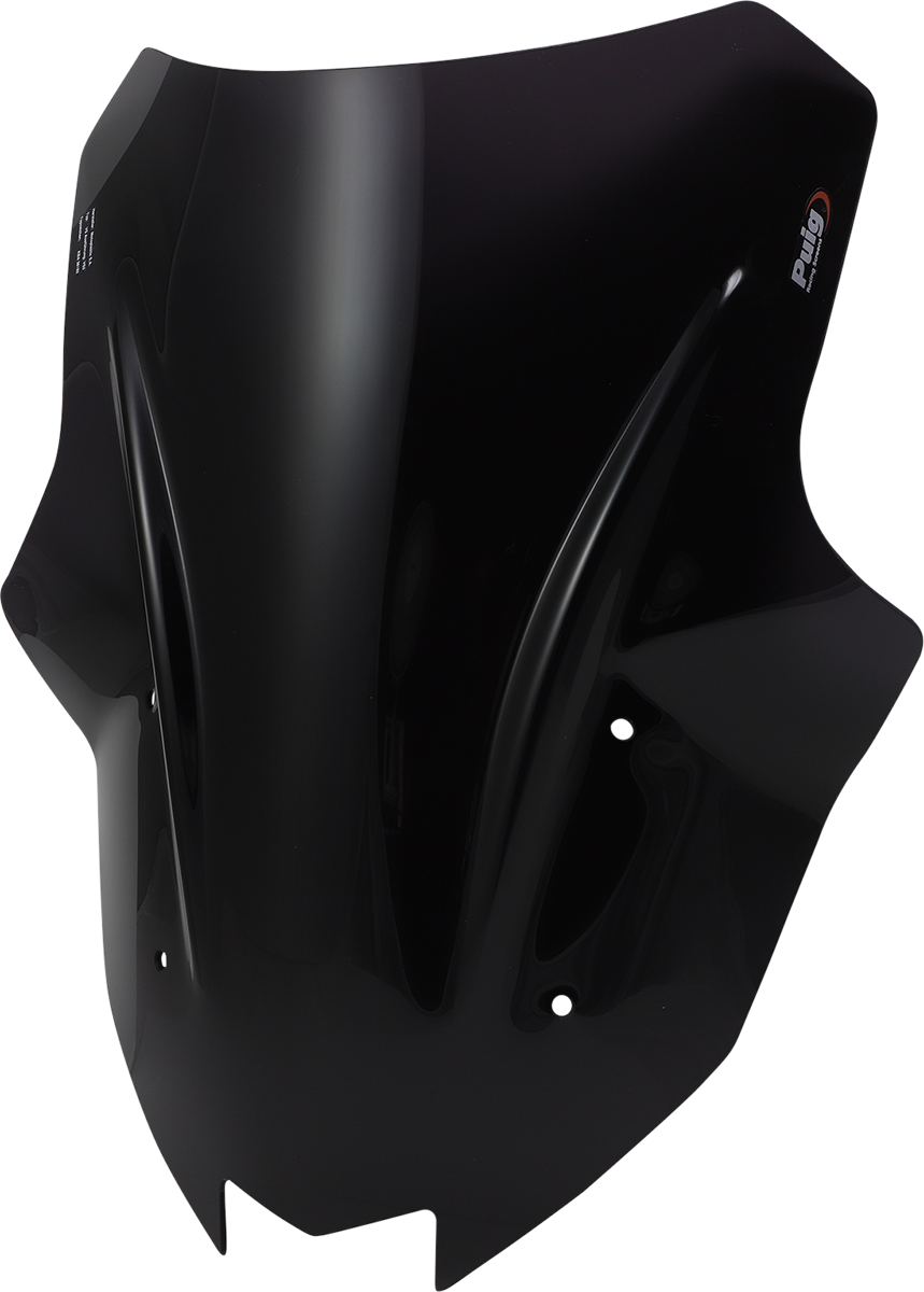 PUIG HI-Tech Parts Race Windscreen - 18-1/2" - Dark Smoke - Kawasaki