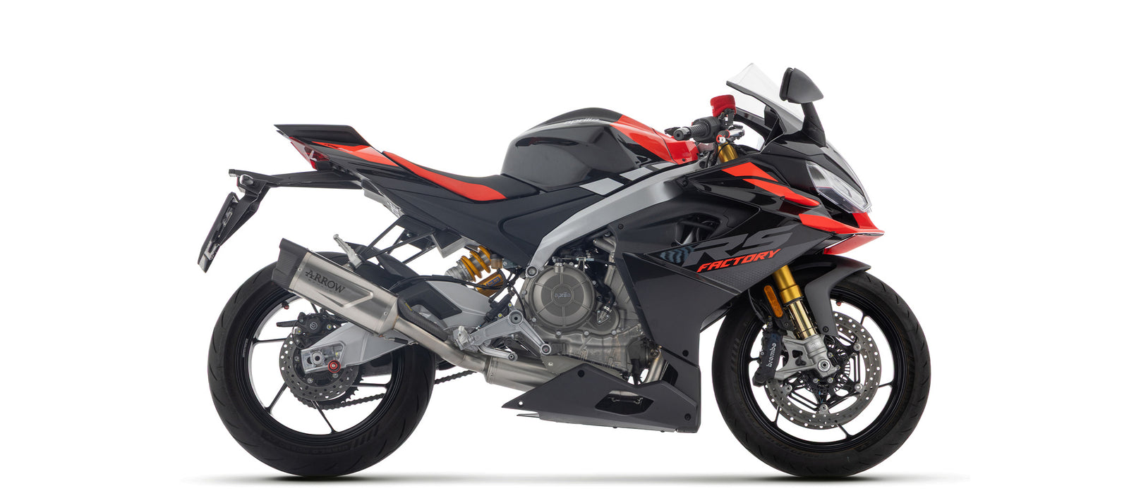 Arrow Full System With Indy Race Evo Titanium Slip On With Carbon End Cap
