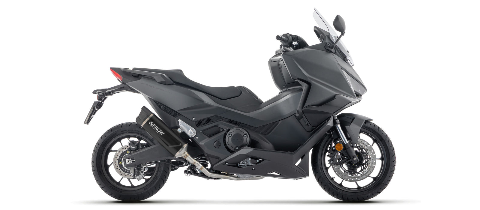 73523AKN Indy Race Evo Aluminium Dark Slip On With Carbon End Cap