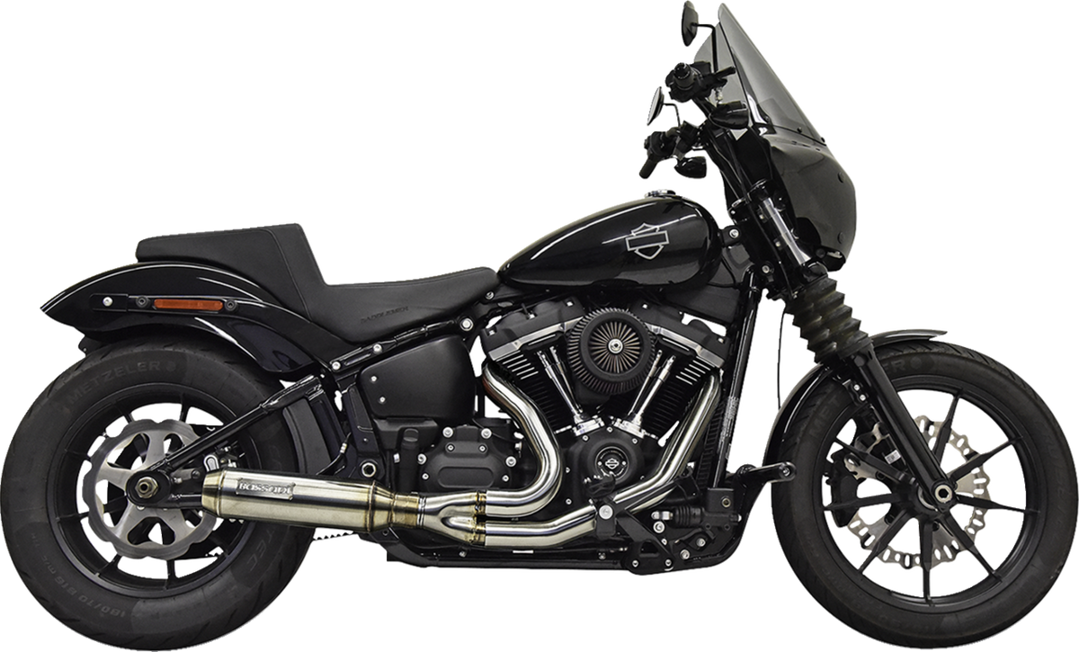 Bassani Xhaust 2-Into-1 Exhaust System With Superbike Muffler - Stainless Steel - Catalytic Converter - 49 State