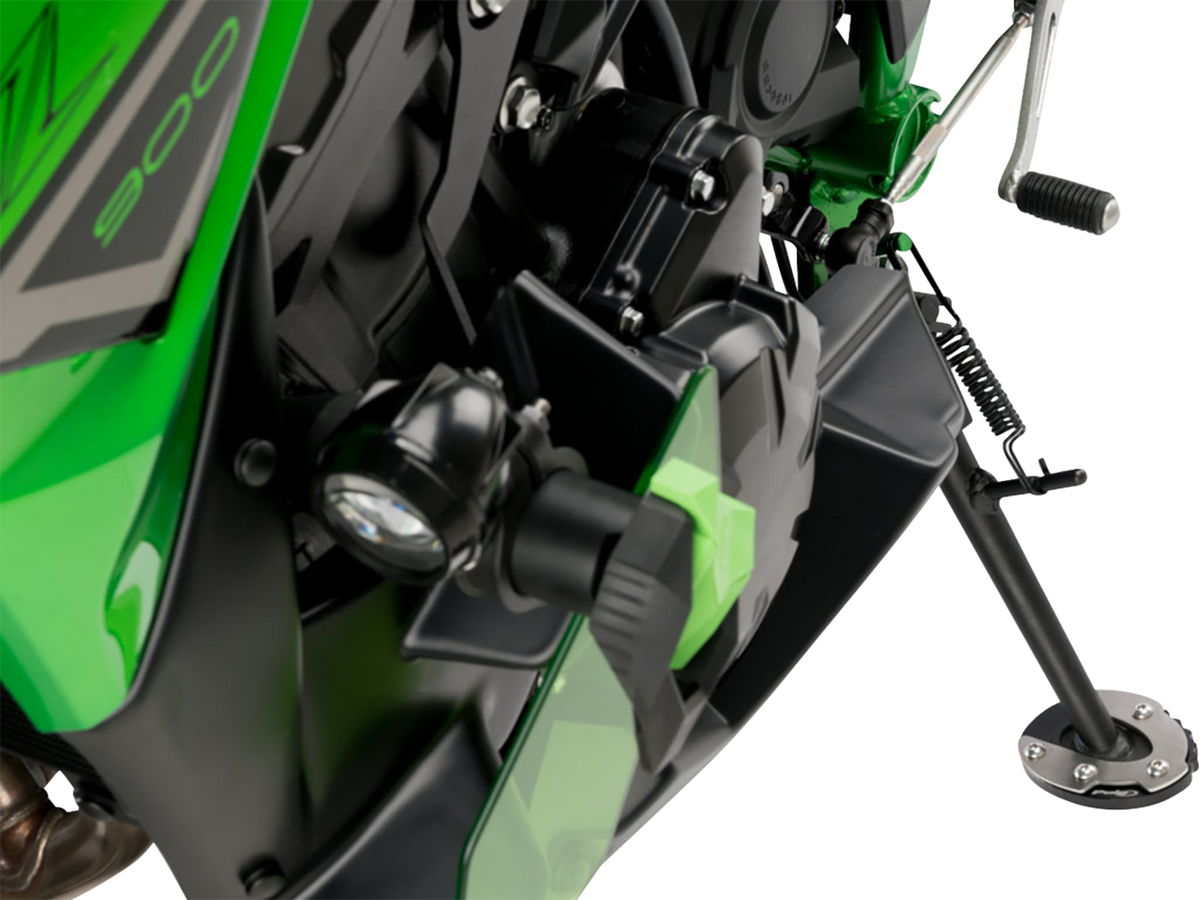PUIG HI-Tech Parts Kickstand Pad Extension - Kawasaki - Ninja/Versys/Z