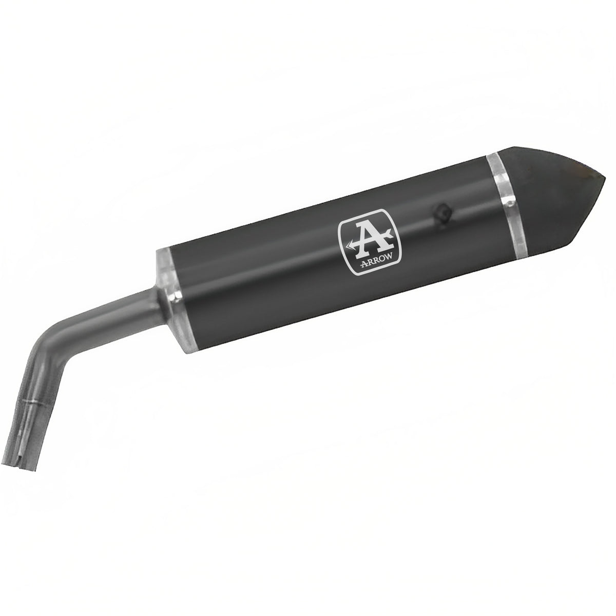 Arrow 72614AKN Maxi Race-Tech Aluminium Dark Slip On With Carbon End Cap