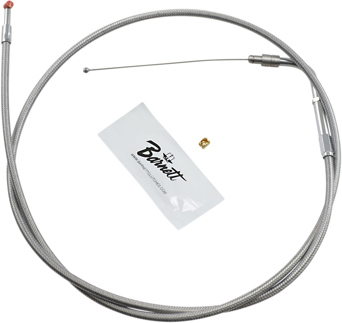 Barnett Stainless Steel Throttle Cable - +6" - '02-'07 FLH