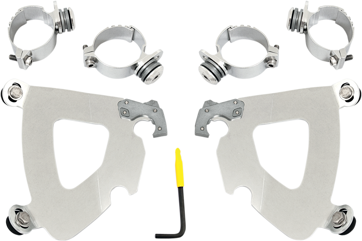 Memphis Shades Gauntlet Mounting Kit - Polished - FXD