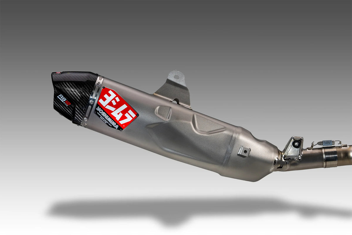 Yoshimura CRF450R/RX 2027 RS-12evo Titanium Full Exhaust, W/ Titanium Muffler