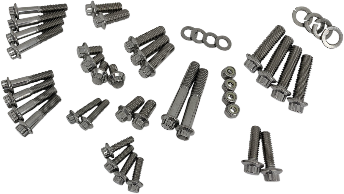 Feuling Parts Fastener Kit - Chassis/Trim - 12-Point/Dress-Up - M8 Road Glide