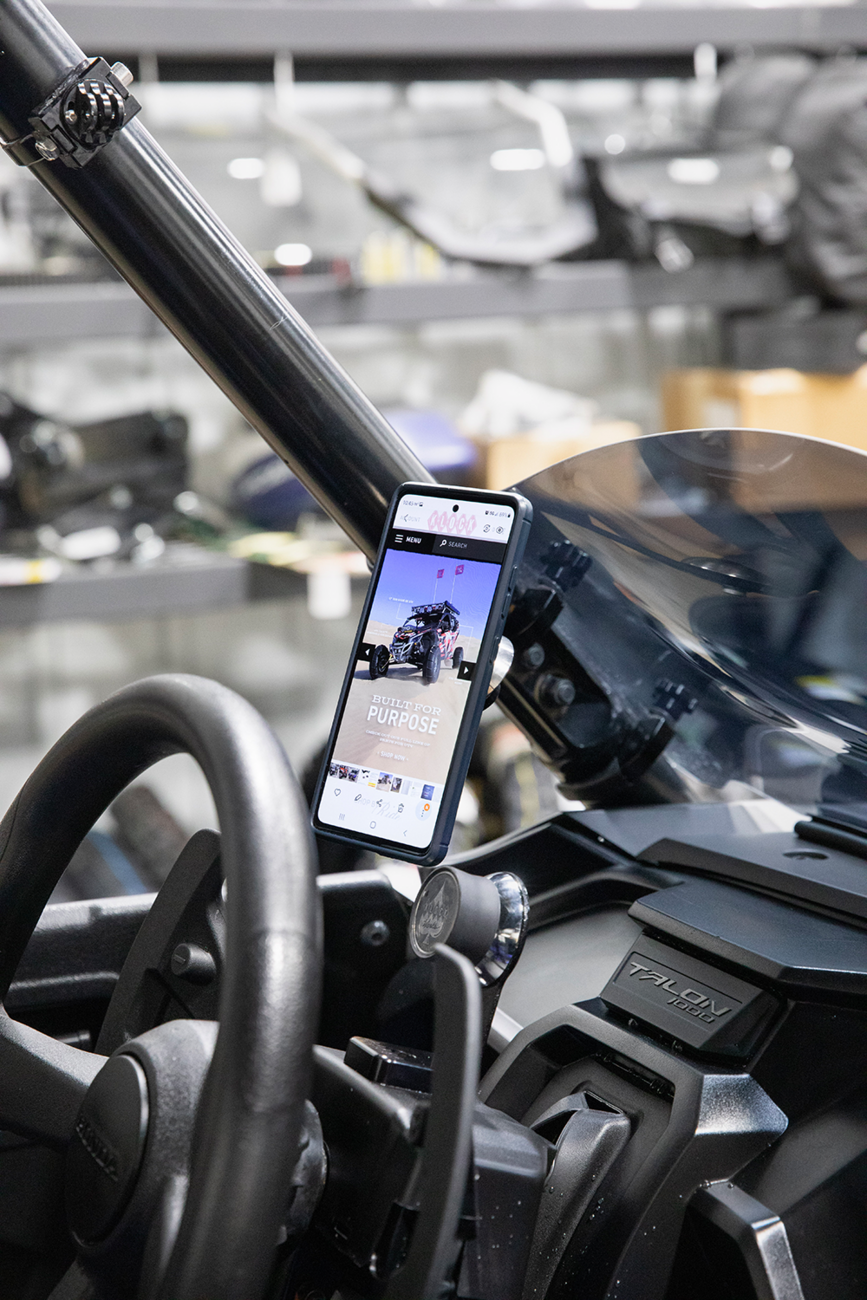 Klock Werks Roll Cage Phone Mount - Offset - 2"