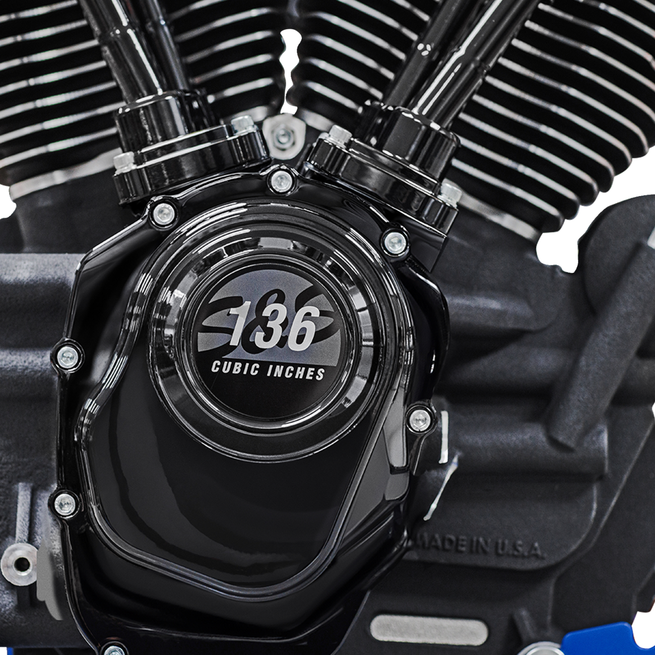S&S Cycle MK136 Black Edition Engine - Oil Cooled - 49 State - M8 Touring