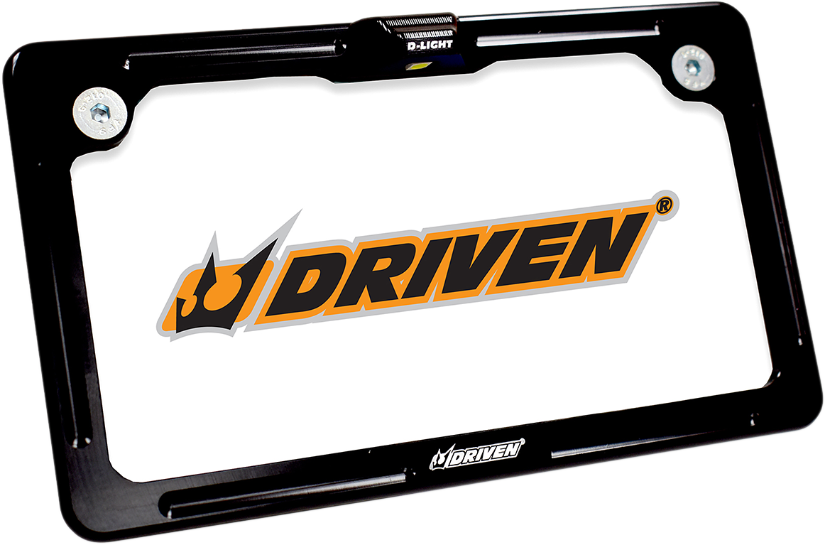 Driven Racing License Plate Frame - LED - Black