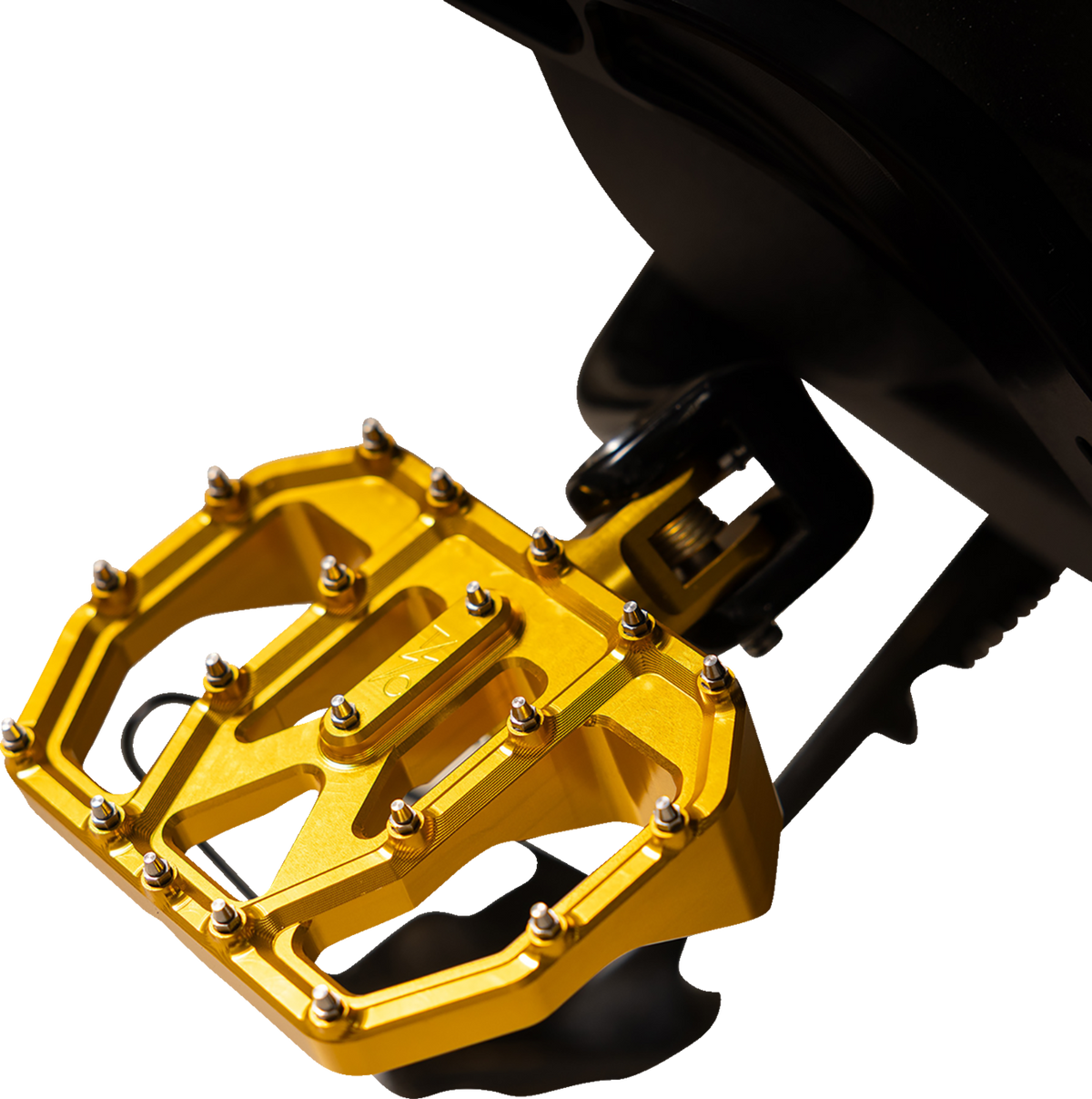 Thrashin Supply CO. Mini Aggressor Floorboards - Gold - Rear