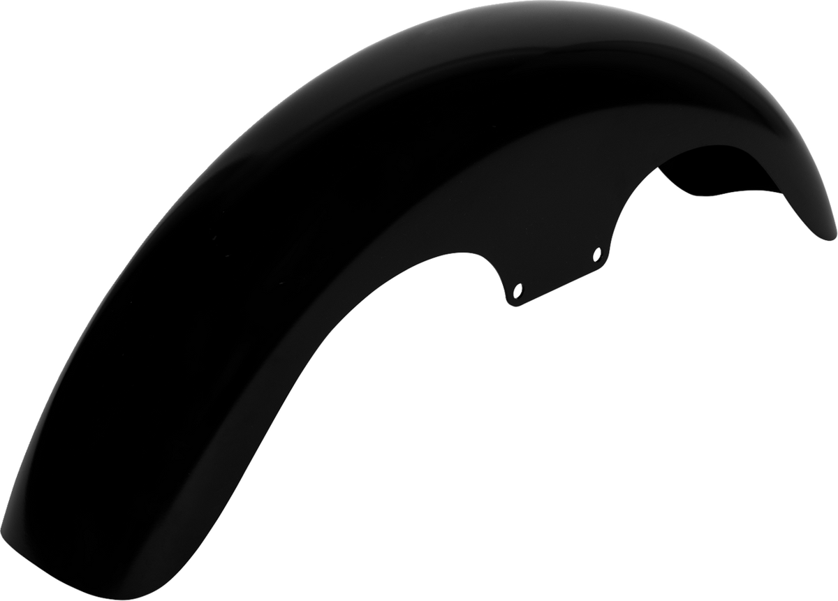 Klock Werks Klub Front Fender - Black - 19" - HD Softail