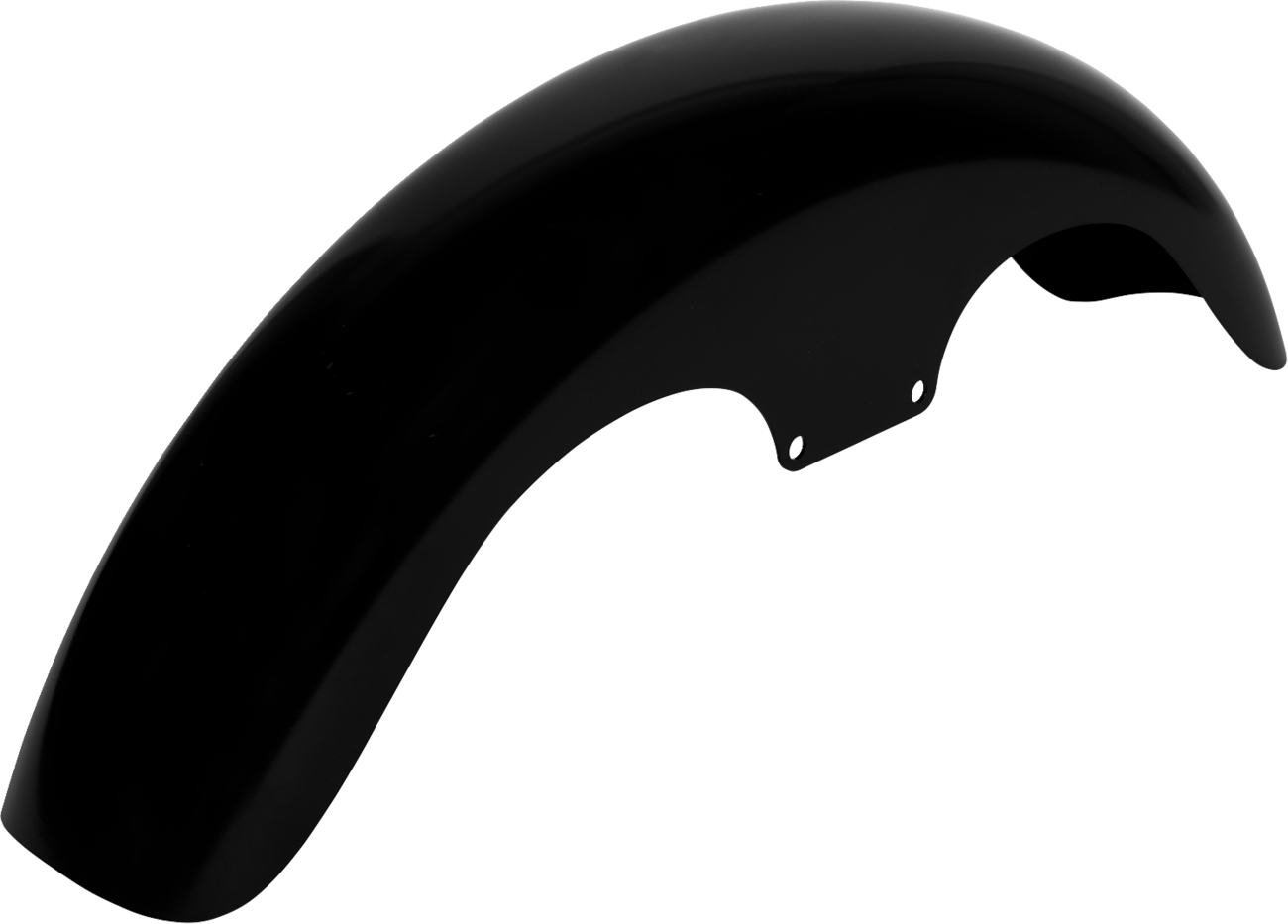 Klock Werks Klub Front Fender - Black - 19" - HD Softail