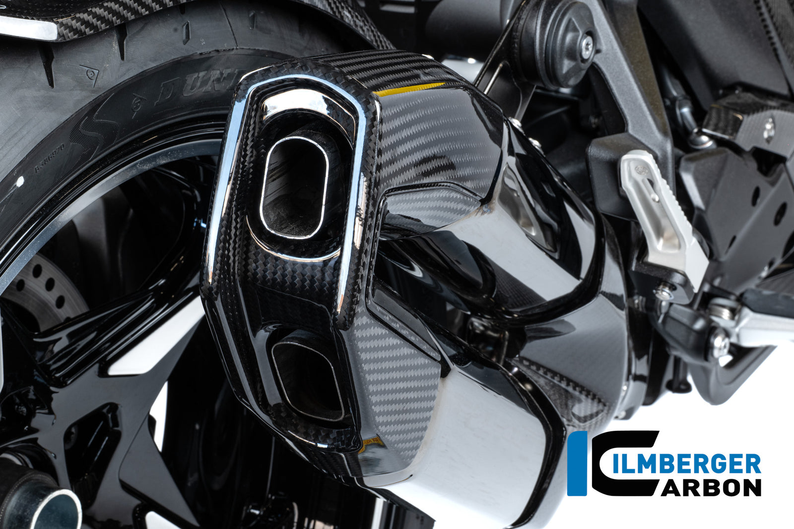 Ilmberger Carbon Exhaust End Cap Kit BMW R 1300 R - Gloss / Twill