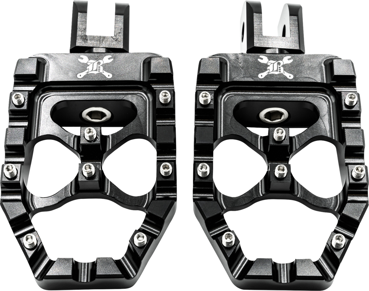Burly Brand MX Evolution Driver Pegs - Black - Softail