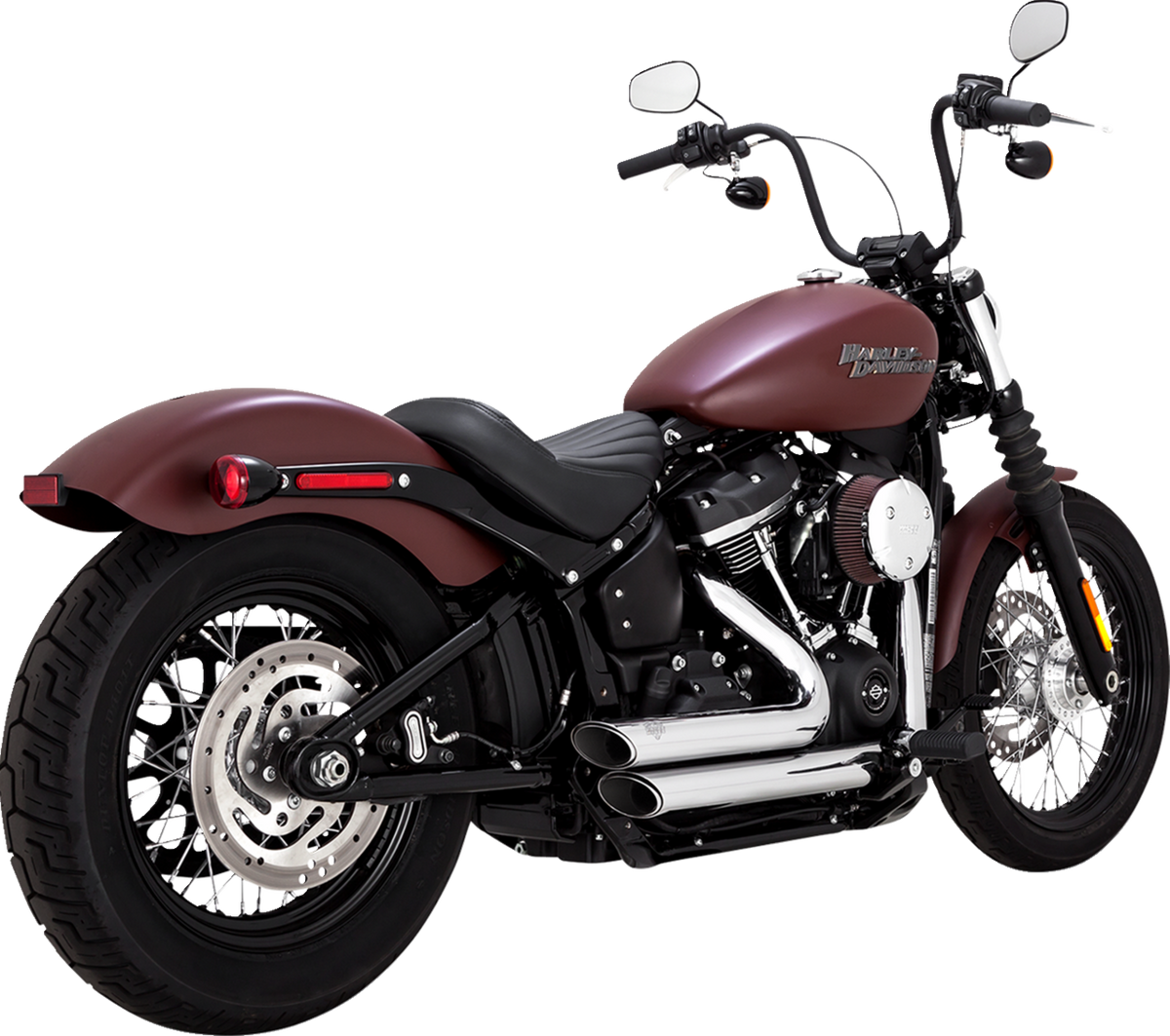 Vance &amp; Hines Shortshots Staggered Exhaust System - Chrome