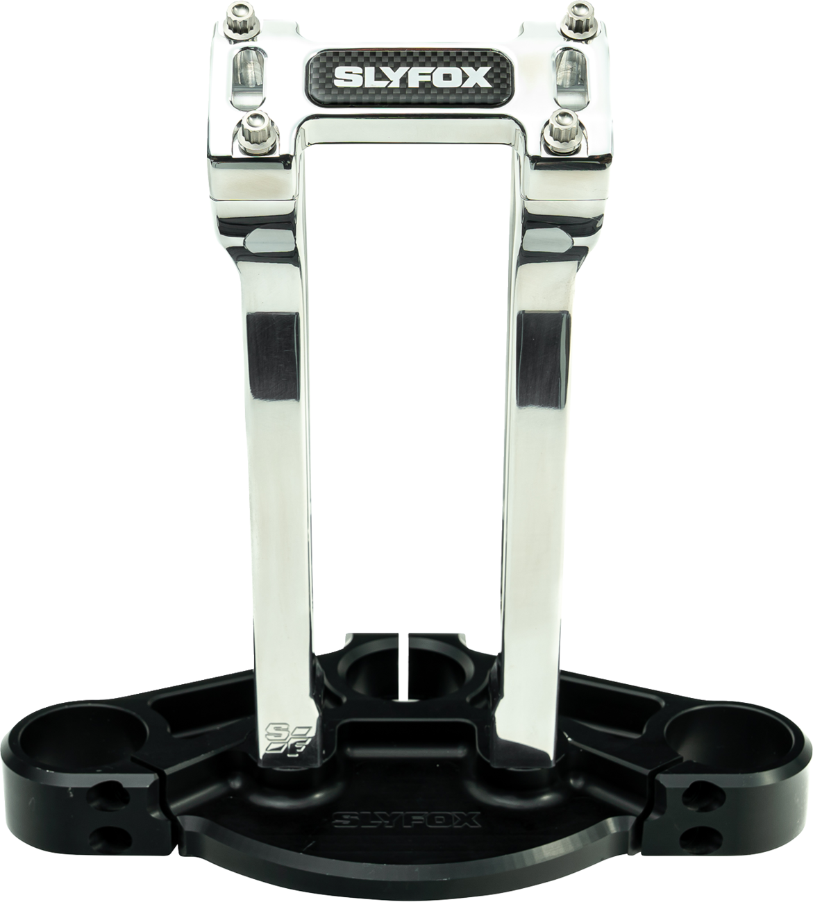 Slyfox Handlebar Riser Kit - Pullback - 1-1/8" Clamping - 10" Rise - Raw