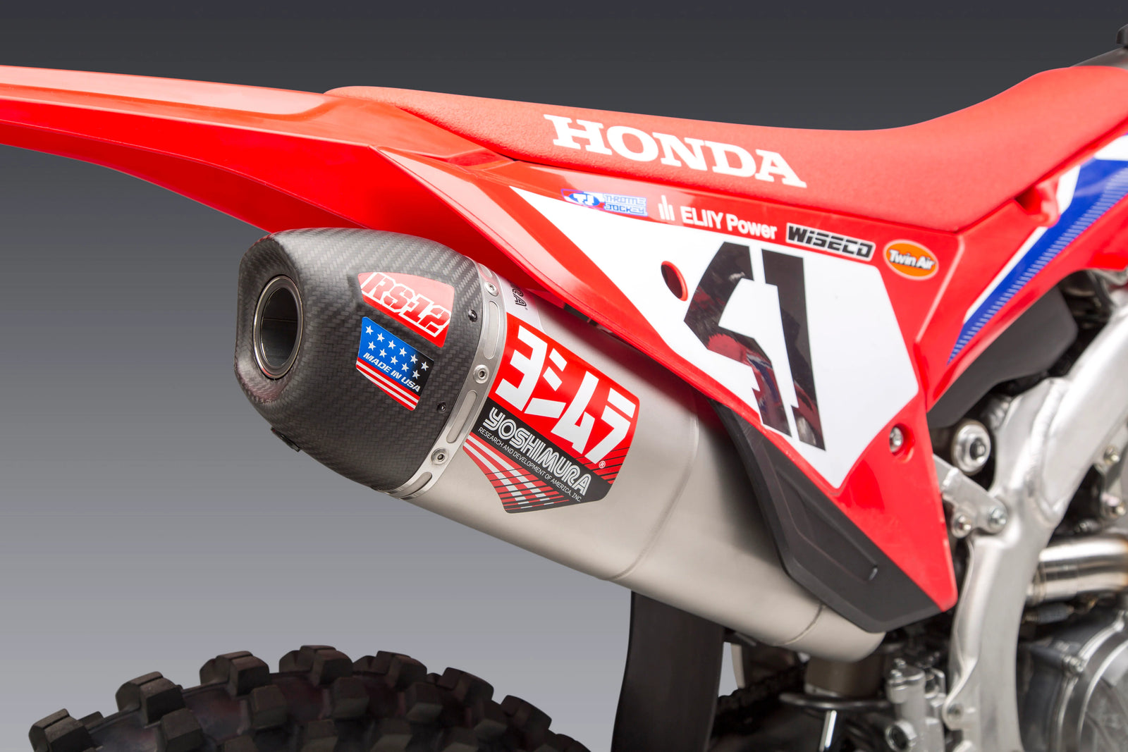 Yoshimura CRF250R/RX 22-24 RS-12 Stainless Full Exhaust, W/ Stainless Muffler