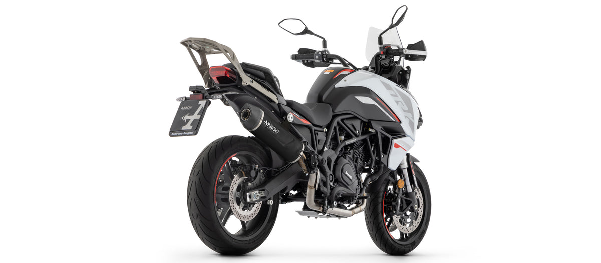 Arrow 71960AKN Indy Race Evo Aluminium Dark Slip On With Carbon End Cap