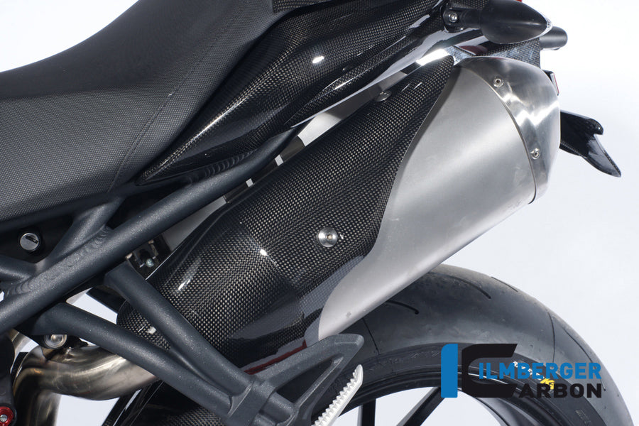 Ilmberger Carbon Exhaust Heat Shield End Cap Left Carbon For Triumph Speed Triple 1050