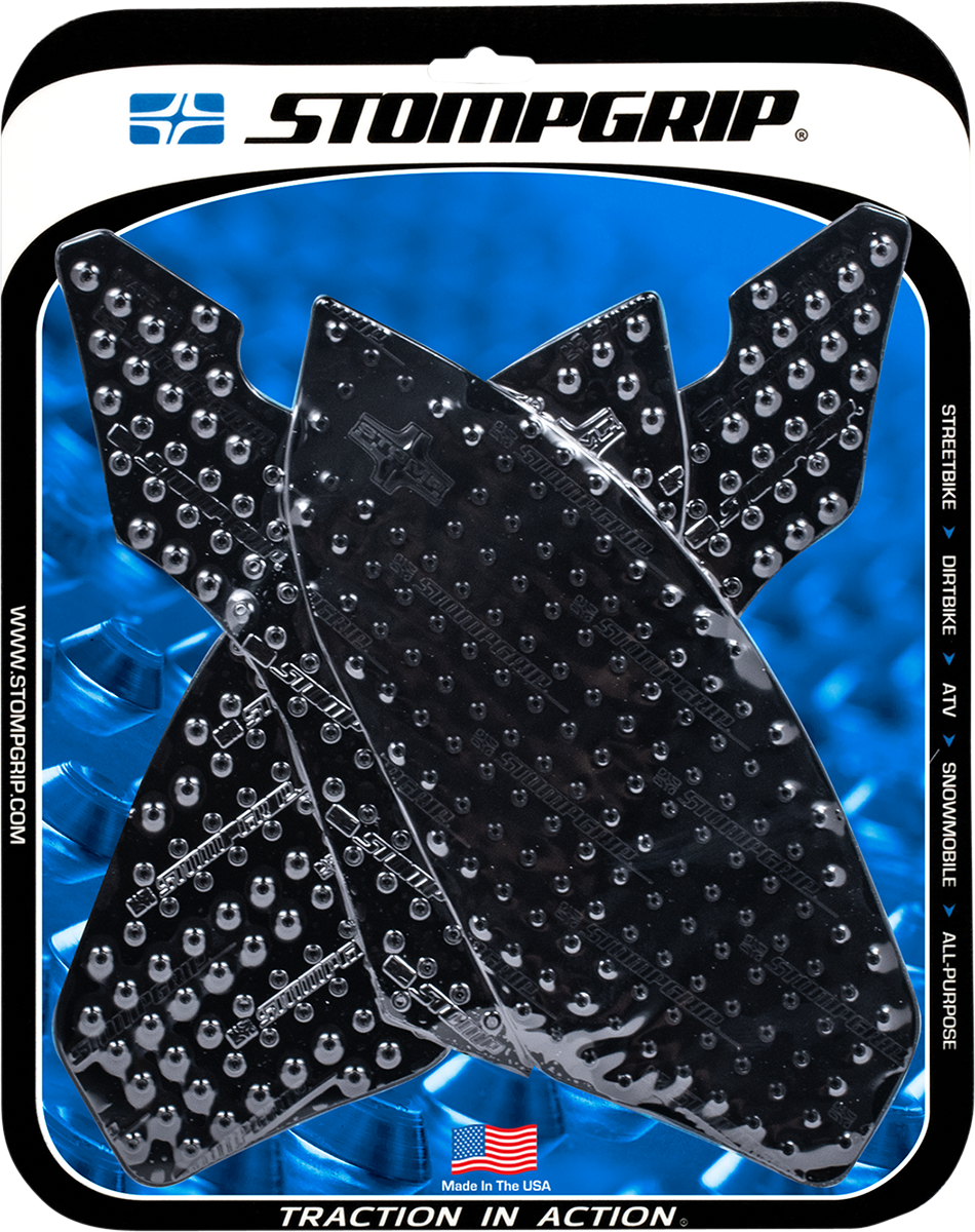 StompGrip Tank Grips - Volcano - Black - BMW - S '09-'14