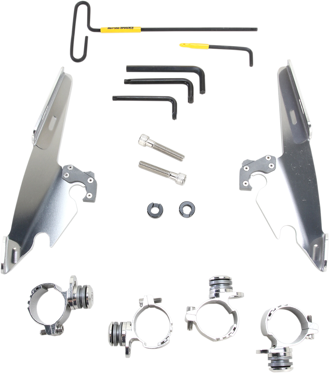 Memphis Shades Batwing - Mounting Kit - Polished - XL48