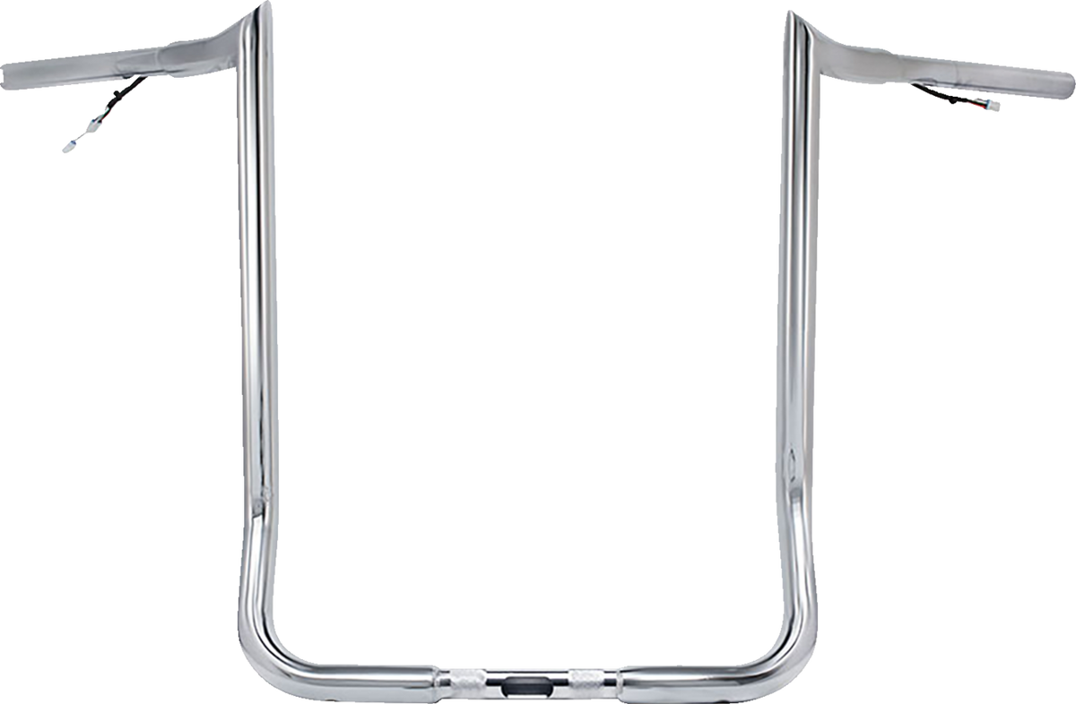 Paul Yaffe Bagger Nation Pre-Wired Handlebar - Monkey Bar - 16" - Chrome