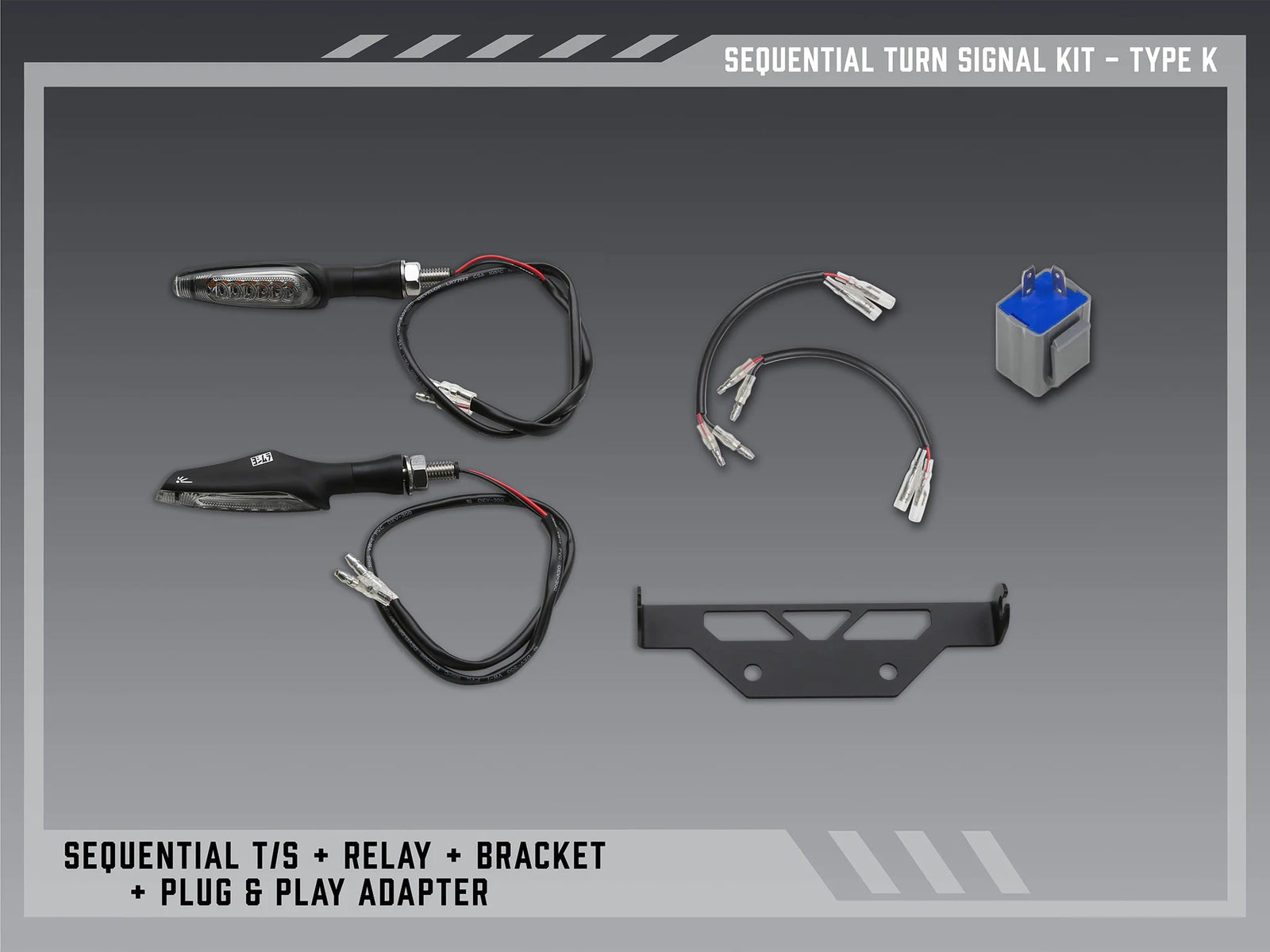 Yoshimura Type K Sequential Signal Kit For V2 Fender Eliminators