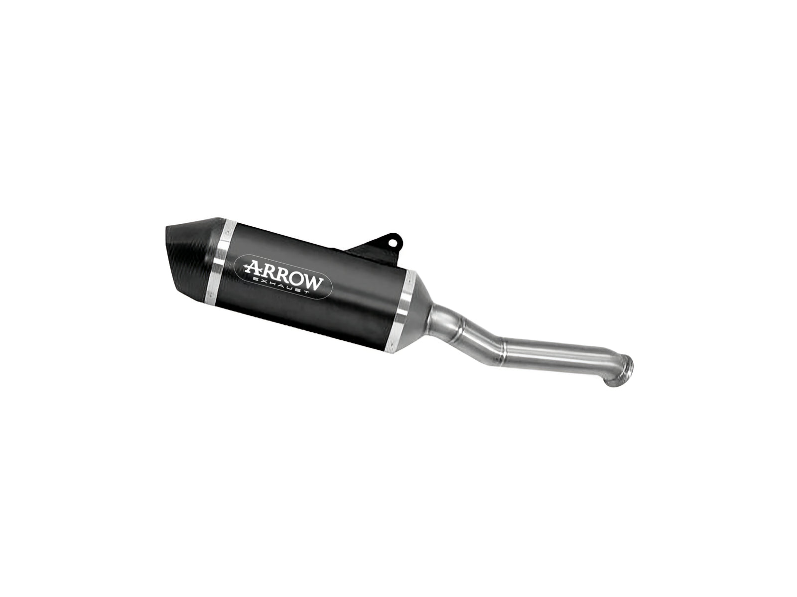 Arrow 71991AKN Race-Tech Aluminium Dark Slip On With Carbon End Cap