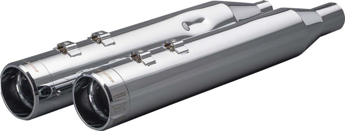 Khrome Werks 4-1/2" HP-Plus® Slip-On Mufflers - Chrome Klassic Tip