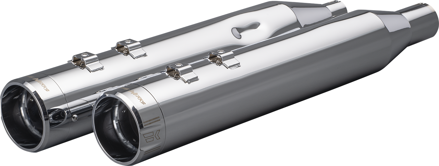 Khrome Werks 4-1/2" HP-Plus® Slip-On Mufflers - Chrome Klassic Tip