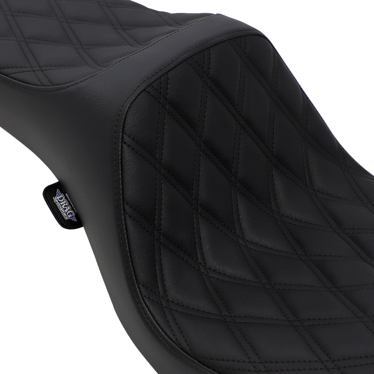 Drag Specialties Seats Predator III Seat - Double Diamond - Black Stitching - FXD/FLD '06-'17