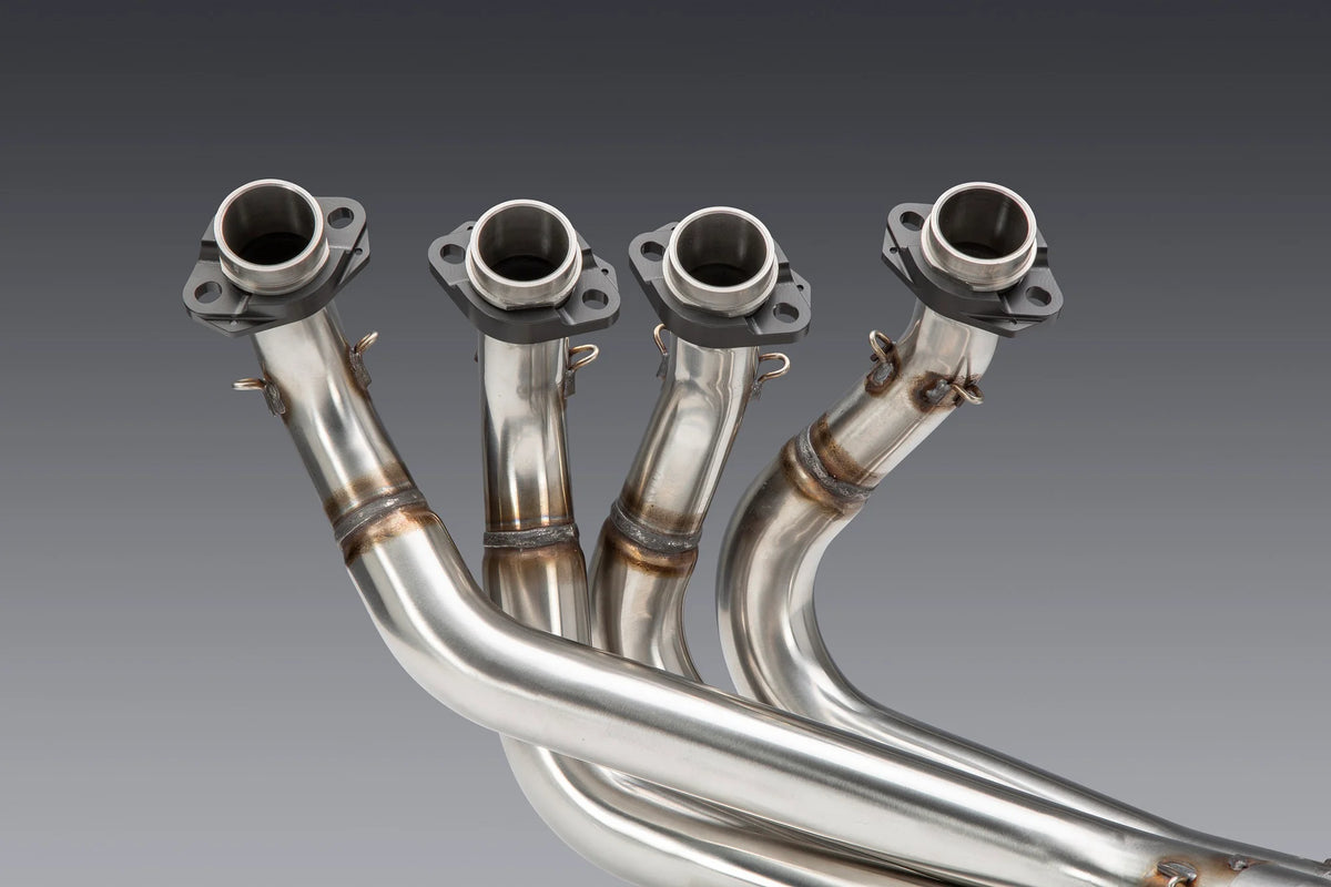 Yoshimura GSX-R1000 05+ / ZX10 07+ Oval Lightning Sprint Alpha T Stainless Exhaust, W/ Stainless Muffler