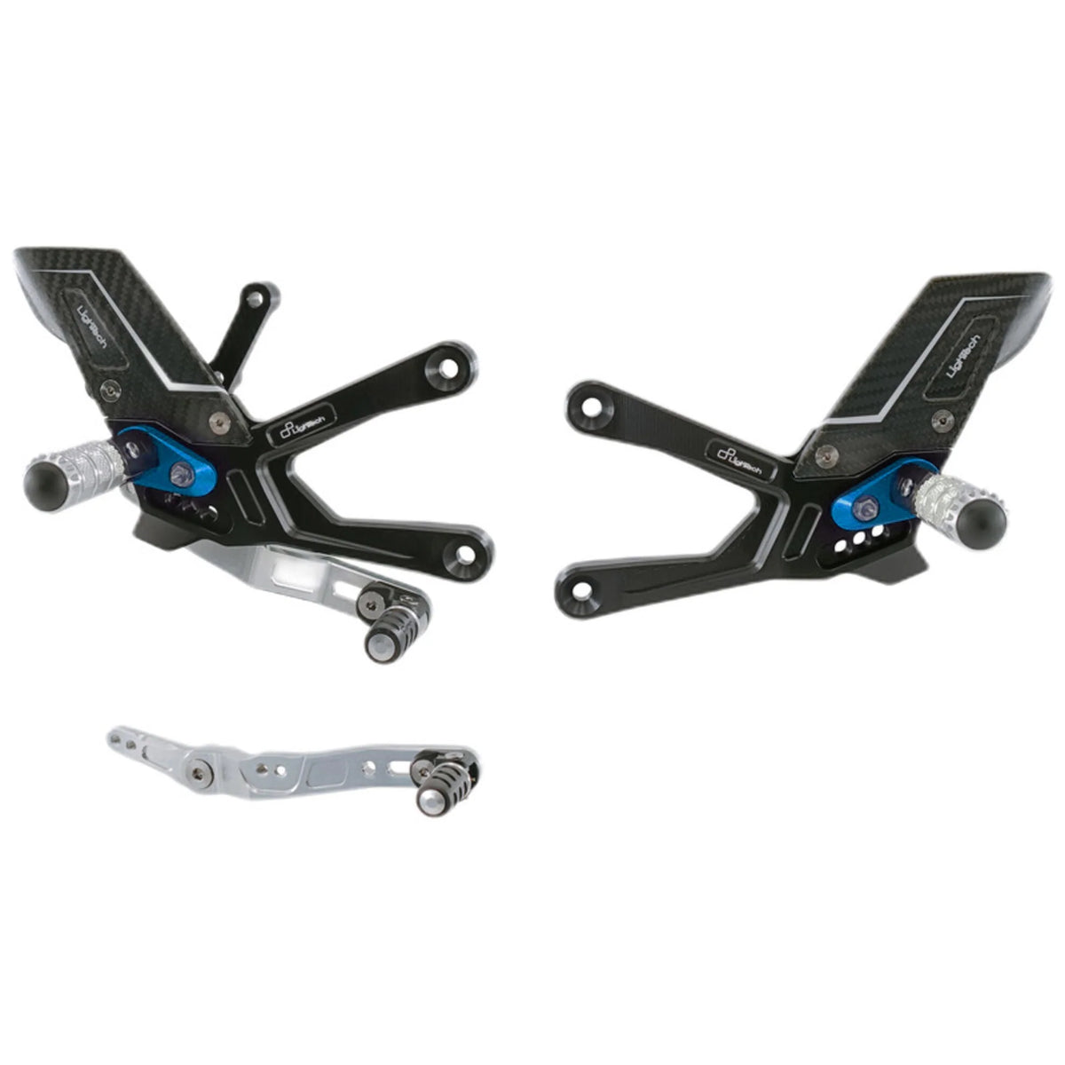 LighTech R Series Blue Adjsutable Rear Sets For Yamaha R1 R1S R1M