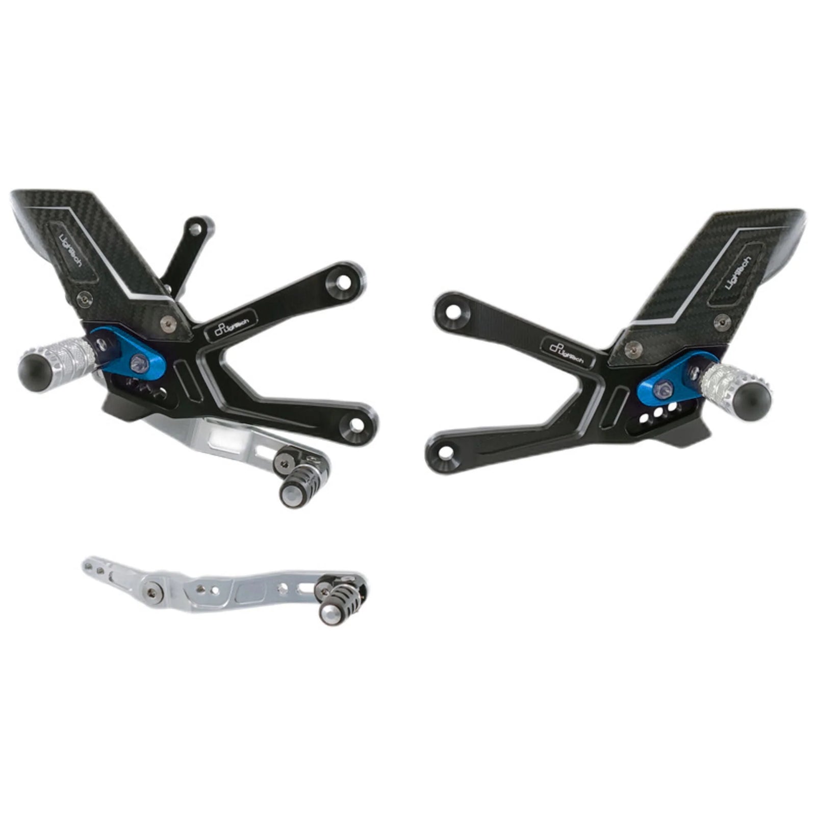 LighTech R Series Blue Adjsutable Rear Sets For Yamaha R1 R1S R1M