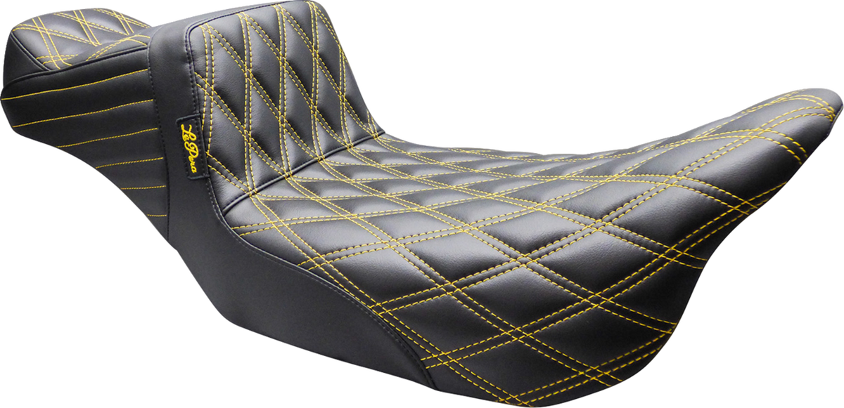 Le Pera Tailwhip Daddy Long Legs Seat - Double Diamond - Gold Stitch - FL '08-'24