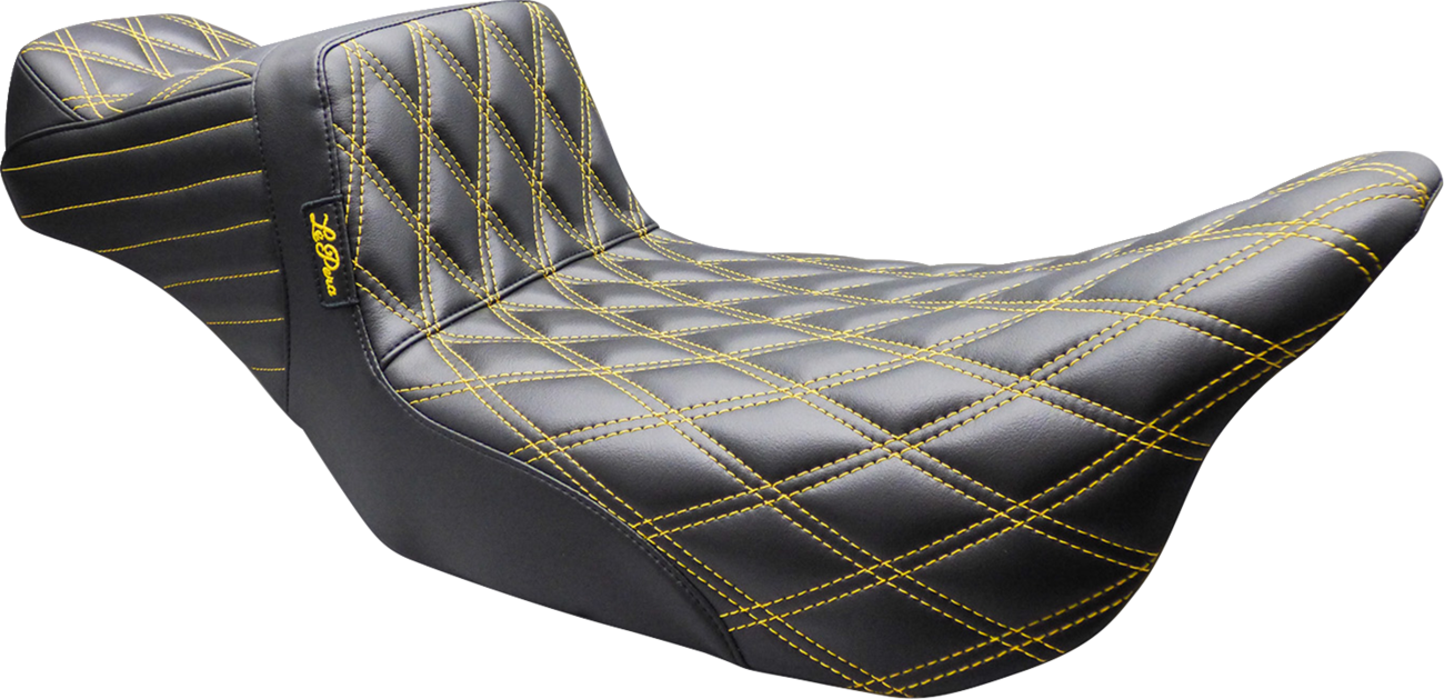 Le Pera Tailwhip Daddy Long Legs Seat - Double Diamond - Gold Stitch - FL '08-'24
