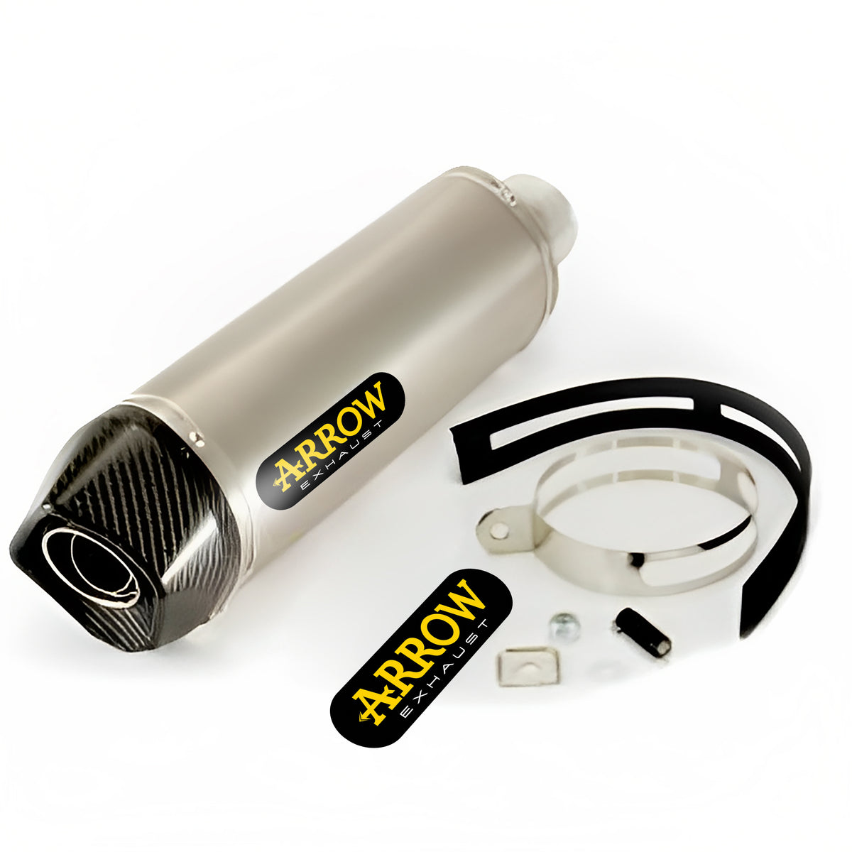 Arrow 71744AK Race-Tech Approved Aluminium Slip On With Carbon End Cap