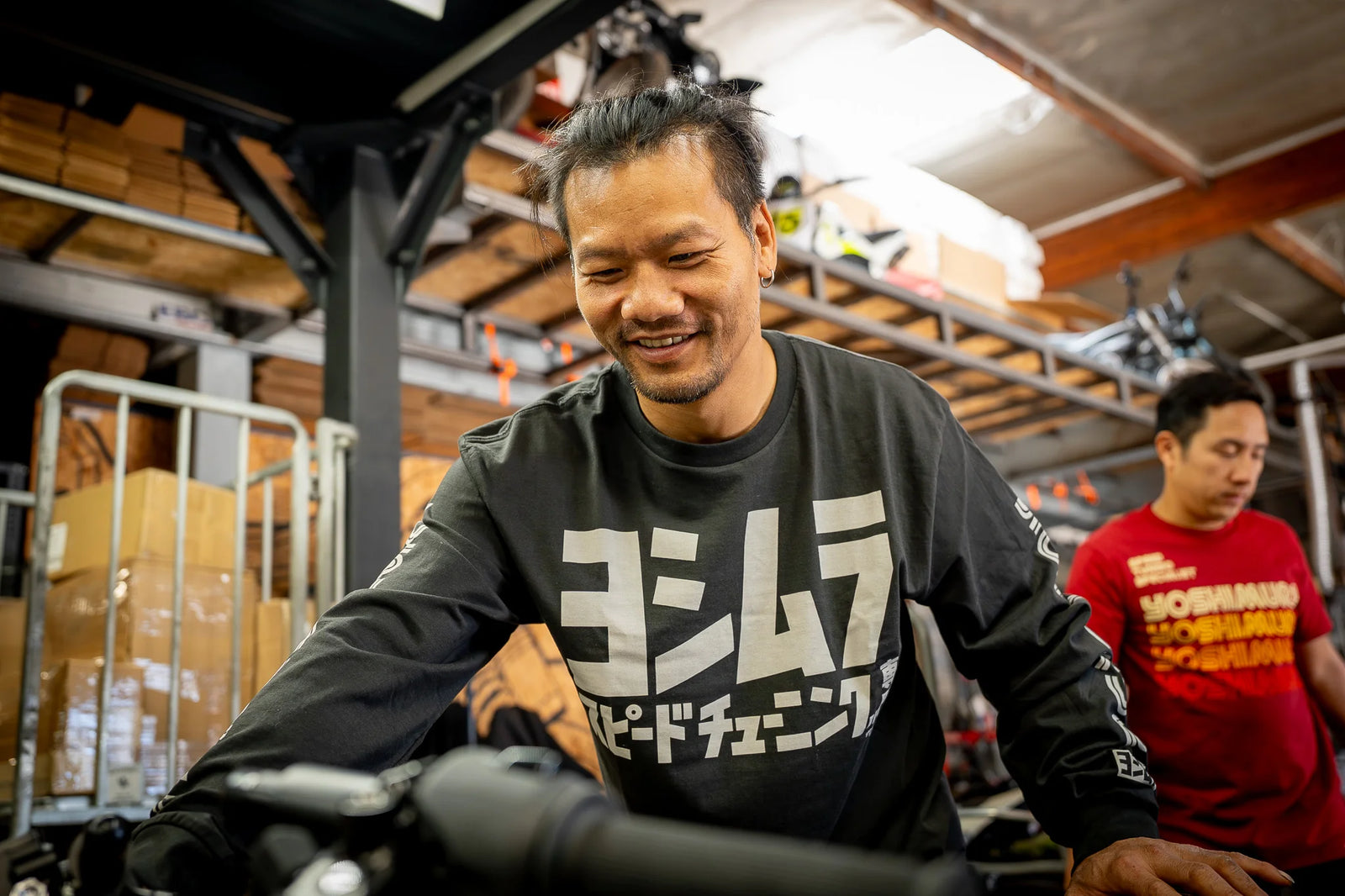 Yoshimura Speed Tuning Long Sleeve Tee Coal