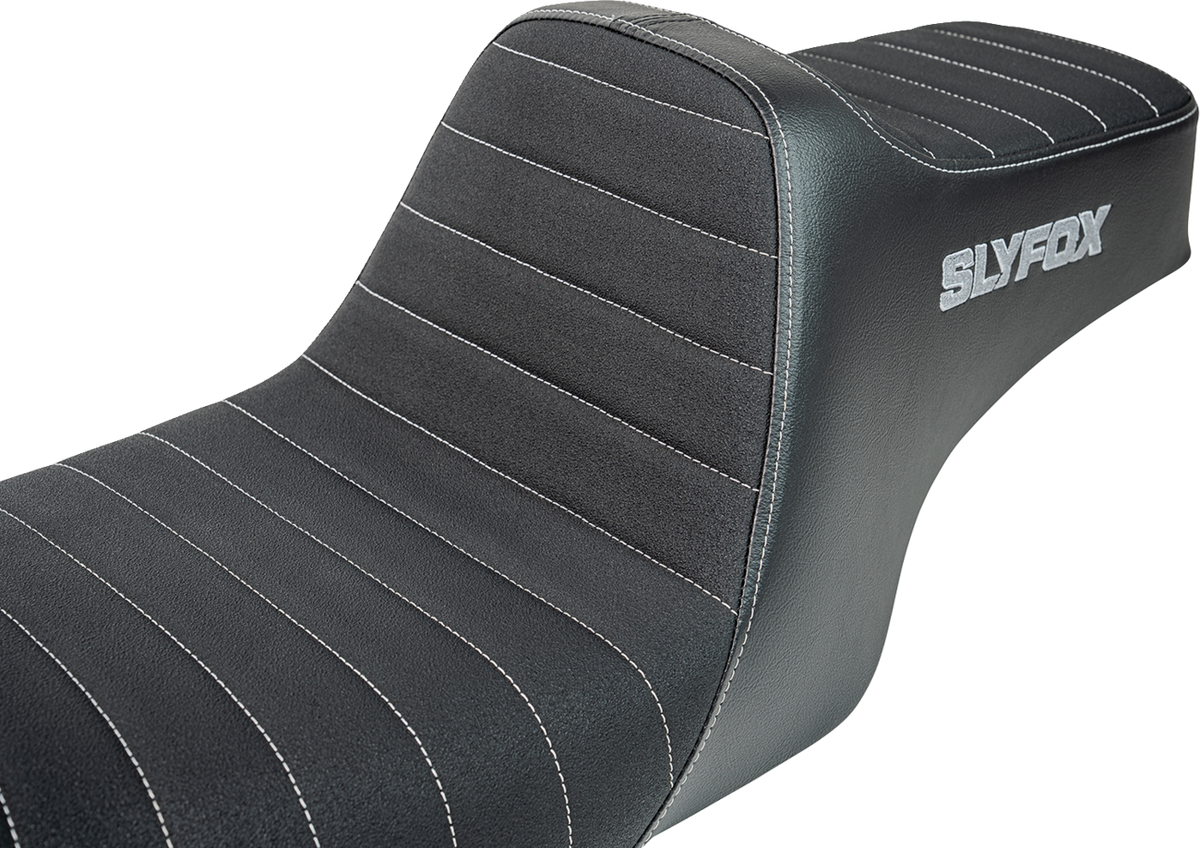 Slyfox High Noon Seat - Vinyl - Classic Stitch - Gray Logo - FL '97-'07