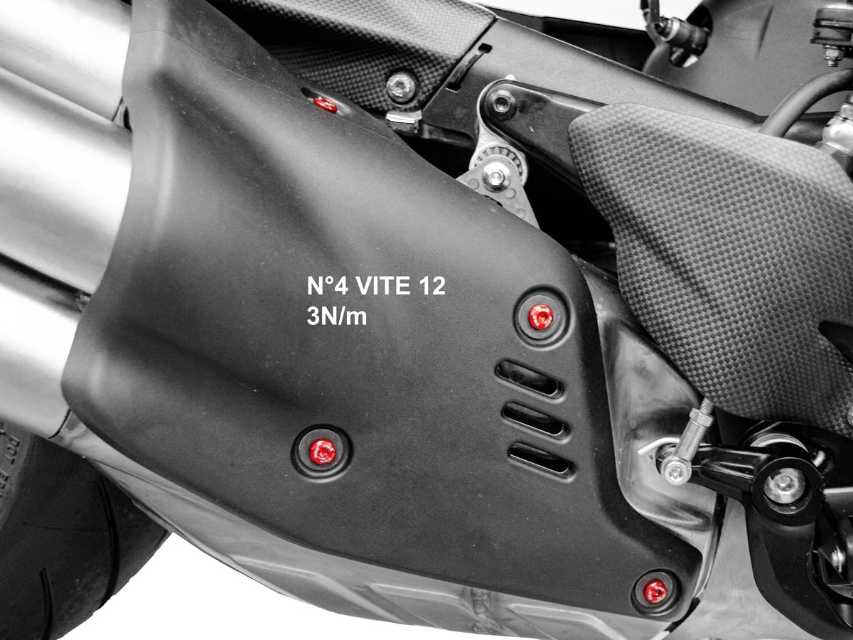 Ducabike DBK KVT43 Diavel V4 Exhaust Protection Cover Screw Kit