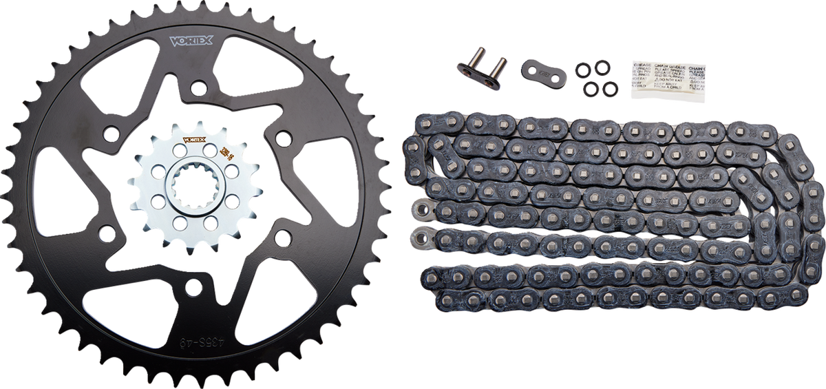 Vortex Chain And Sprocket Kit - HFRS - Black - Yamaha YZF-R1