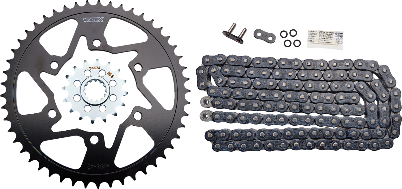 Vortex Chain And Sprocket Kit - HFRS - Black - Yamaha YZF-R1