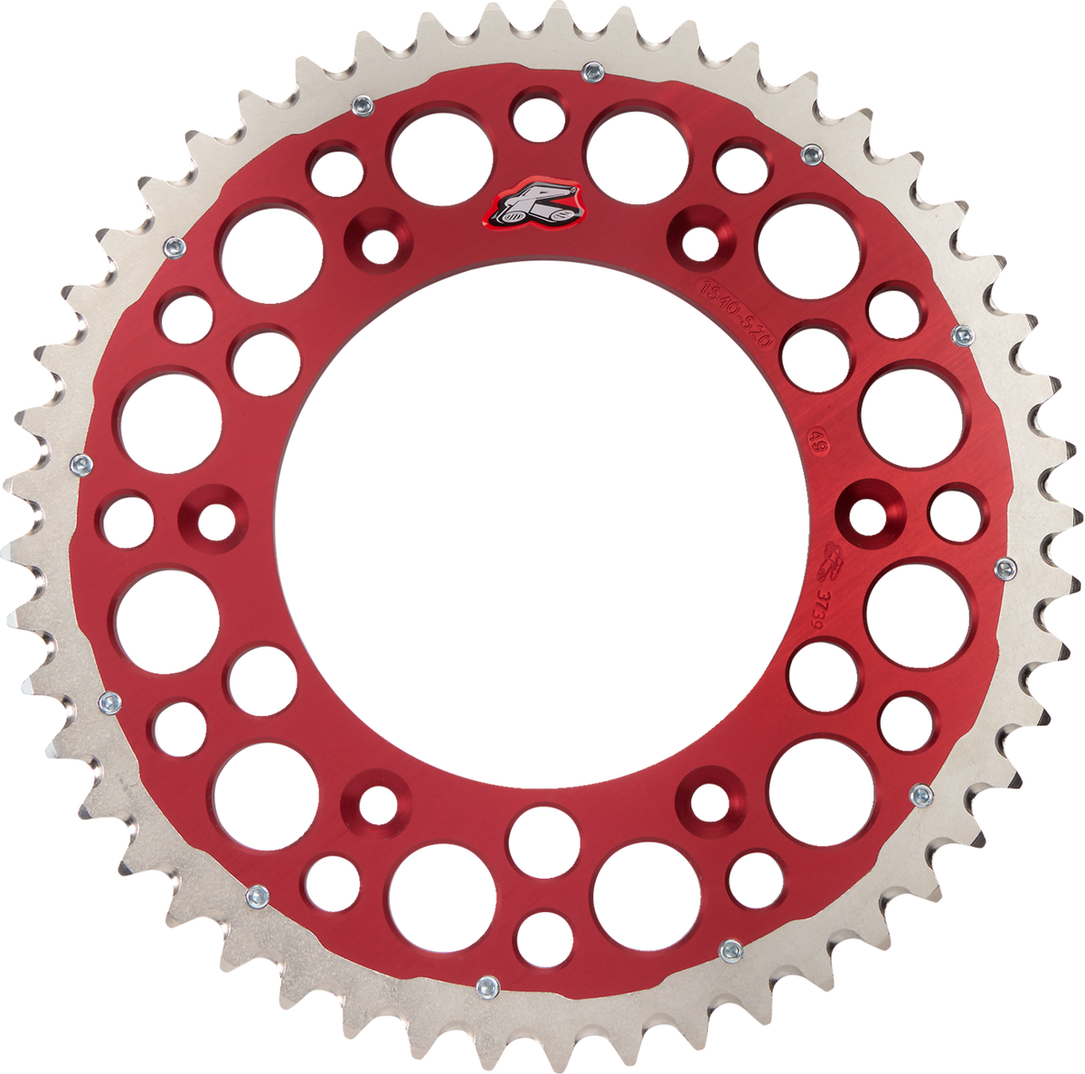 Renthal Twinring™ Rear Sprocket - 49 Tooth - Red - Honda