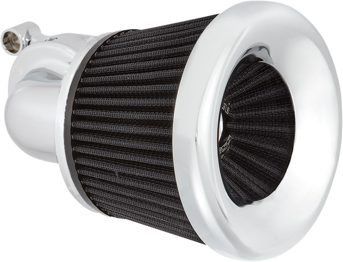 Arlen NESS Velocity 90° Air Cleaner Kit - Chrome
