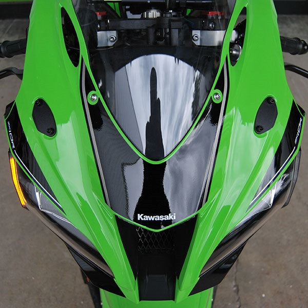NRC Kawasaki ZX10R LED Turn Signals with Mirror Block Off Plates