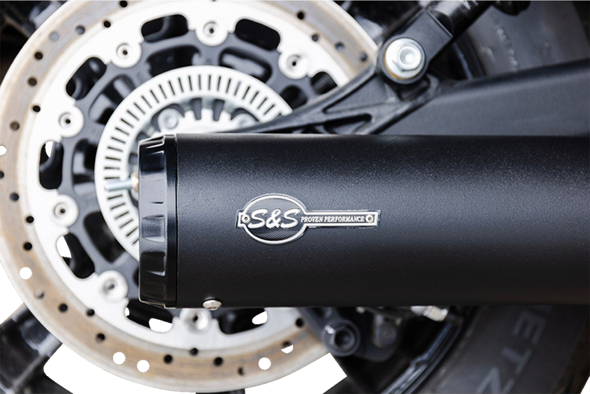 S&S Cycle 2-Into-1 Grand National Exhaust System - Black - Race Only