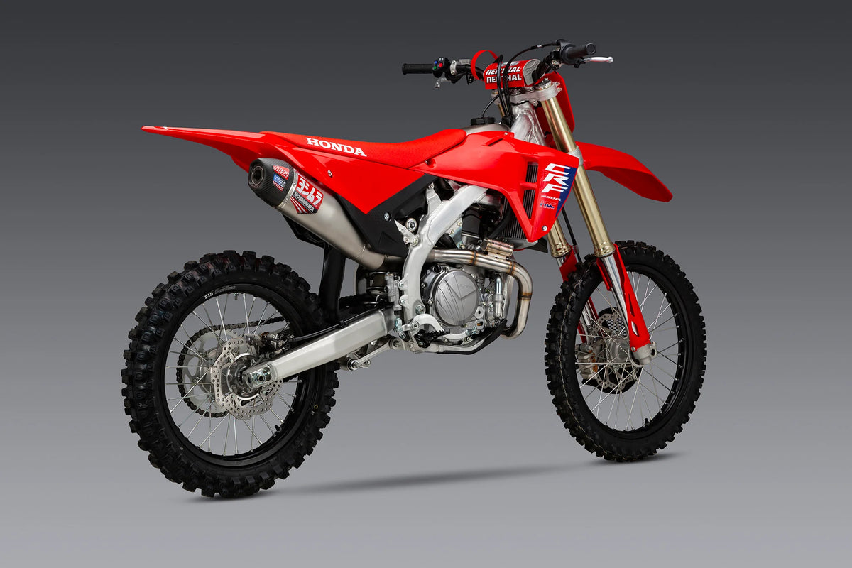 Yoshimura CRF450R/RX 25-26 RS-12 Stainless Full Exhaust, W/ Stainless Muffler