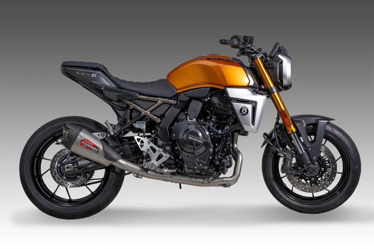 Yoshimura GSX-8S/R/T/TT 23-26 Race AT2 Stainless Full Exhaust, W/ Stainless Muffler